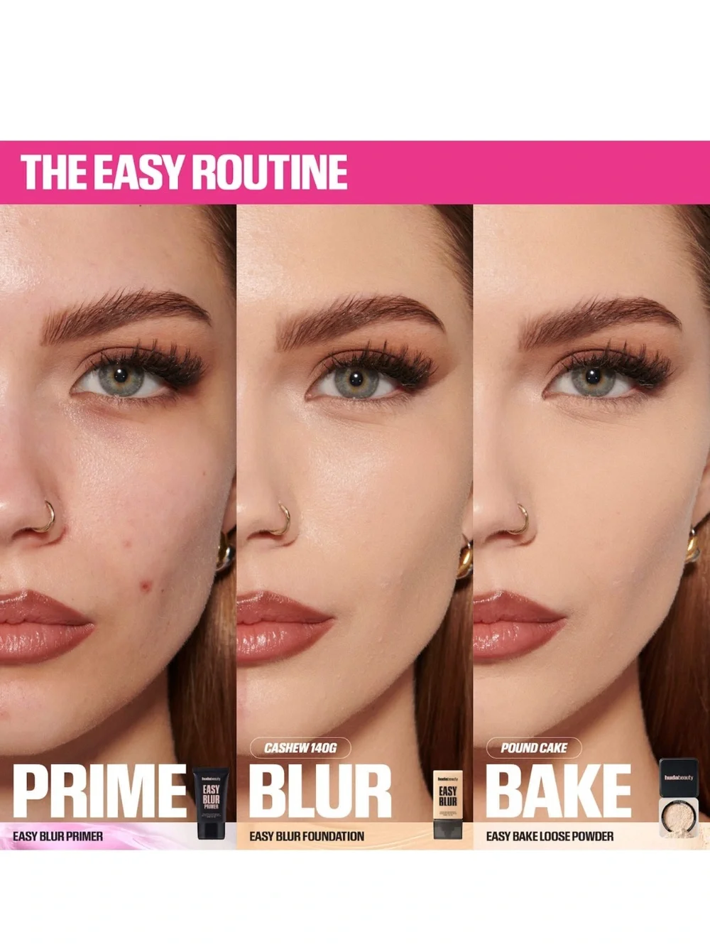 HUDA BEAUTY Easy Bake Blurring Powder — Cherry Blossom NEW IN BOX✨